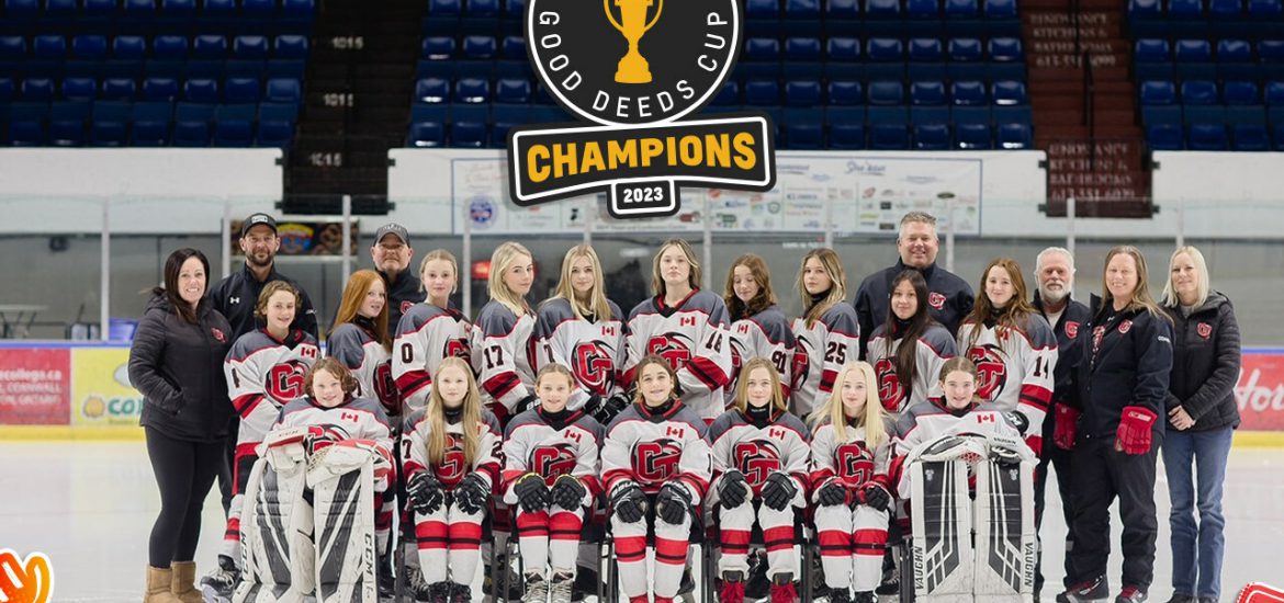 Chevrolet Good Deeds Cup 2023 Champions, the U13A Cornwall Typhoons (CNW Group/Chevrolet Canada)